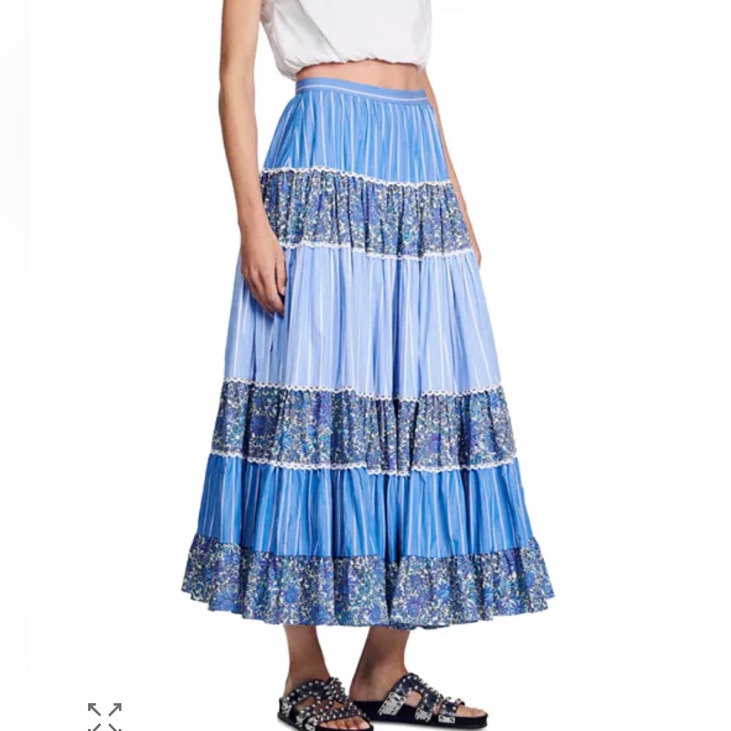 Sandro Patch Skirt